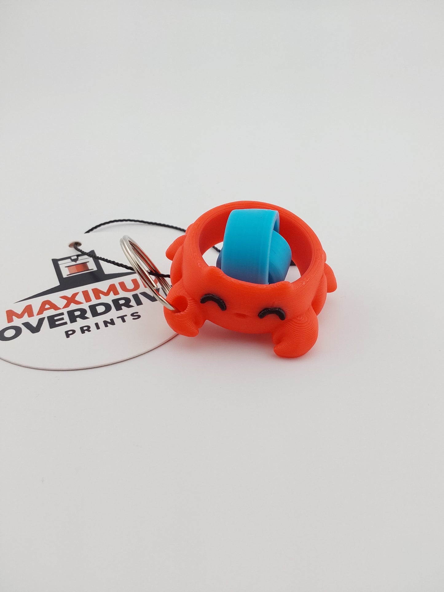 Crab fidget keychain